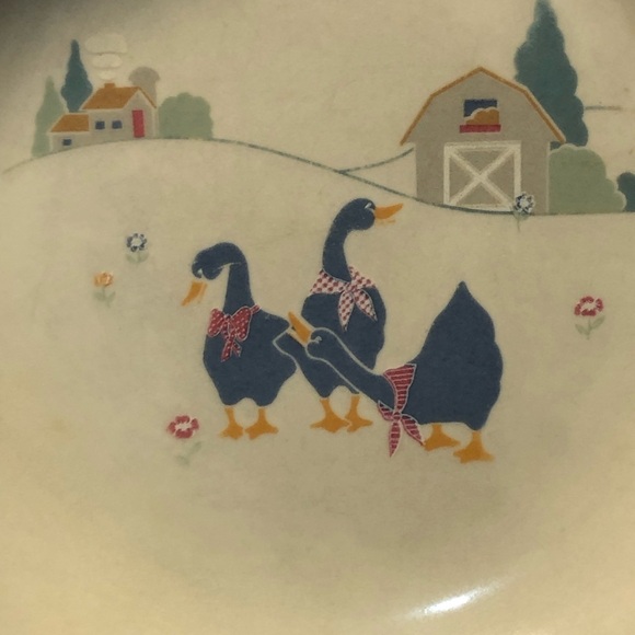 Vintage Sango Stone Ware Ceramic Bowls with Farmhouse Design Set of 3 - Picture 9 of 9